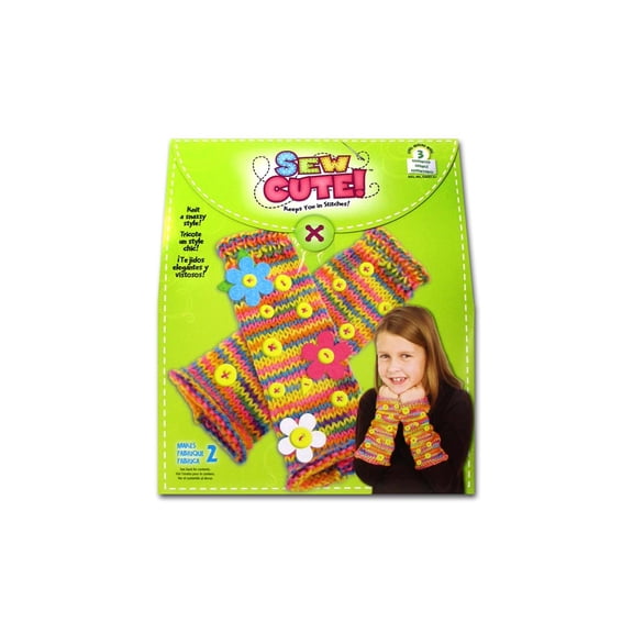 Colorbok Sew Cute Kit Knit Fingerless Gloves