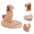thumbnail image 3 of MasteelfCA 1Pc Creative Wooden Mobile Phone Bracket Cartoon Dog Pattern Phone Holder for Home Office Automobile, 3 of 8