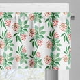 thumbnail image 3 of Ambesonne Floral Valance Pack of 2, Blossom Flower Leaves Art, 54"X12", Green Burnt Sienna, 3 of 5