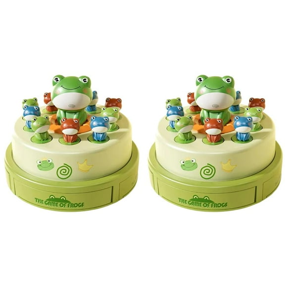 UOYOTT BOWTONG Jumping Frog Toy Duckdash Jumping Ducks Game Green Frog Bounce Interactive Toy Parent-child Family Interactive Game