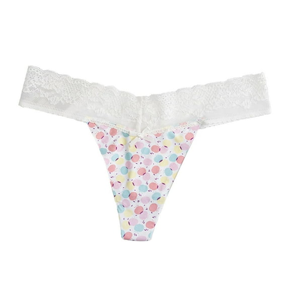 GEWSEY Seamless Thong for Women,No Show Lace Underwear,Ladies Breathable Comfort Panties Soft Laser Cut Undies,Tanga (Pink, One Size)