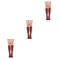 thumbnail image 4 of Calcetines hasta el muslo Minnieouse a rayas Botas de calcetín estilo simple CBP334147, 4 of 6