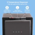 Bottom Loading Water Cooler, Hot, Cold & Room Water Dispenser with 3