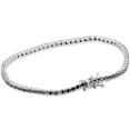 thumbnail image 3 of Pompeii3 3Ct Black Diamond Tennis Bracelet 14K White Gold 7" (Black,), 3 of 4