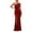 Red-02, variant on Women's Satin One Shoulder Ruched Bodycon Maxi Dress, Sexy Formal Tight Side Slit Date Evening Gown