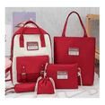thumbnail image 2 of Set de 5 Mochilas y Bolsas Escolares Rojo Malubero Malu1271, 2 of 2