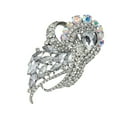 thumbnail image 4 of Teissuly Women Bridal Bouquet Rhinestone Crystal Brooch Pin Brooches, 4 of 5