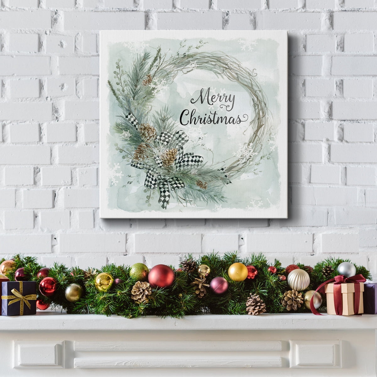 White Christmas - Premium Gallery Wrapped Canvas - Ready to Hang
