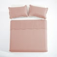 thumbnail image 5 of Imperial Rooms 3-Piece Chevron Soft Bedspread & Quilt Set Reversible Washable with 2 Pillow Shams, Peach, Full/Queen, 5 of 10