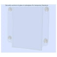 thumbnail image 3 of 12 Pack Suction Cup Sign Holder for 8.5 x 11 Inch Campus Maps and Announcements in Schools and Universities Clear Acrylic Double Sided Window Mount Sign Frame by, 3 of 8