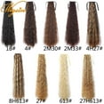 thumbnail image 3 of WIGSIN 32Inch Synthetic Long Kinky Curly Ponytail Drawstring Clip In Ponytail Black Blonde Hair Extension for Women, 3 of 10