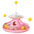 thumbnail image 1 of Interactive Cat Food-Dispensing Turntable Toy with Wobble Track Design, Made of ABS Material, Available in Dark Blue, Lake Blue, Pink, and Yellow Options, 1 of 6
