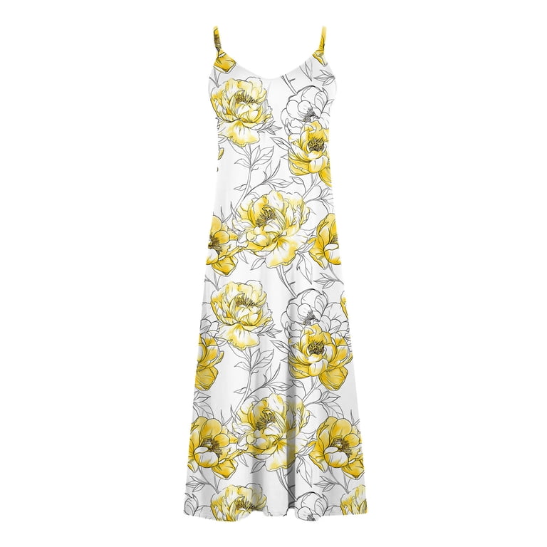 chinese dress ladies Viva Glam Older Womens Summer Dresses Plus Size Maxi Dresses for Older  Women Dresses for Older Women (XXXL) Yellow at Amazon Women's Clothing store