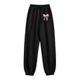 thumbnail image 5 of TrendOFT Baggy Sweatpants for Women Bow Graphic Cute Loose Fit Joggers Pants for Workout Gym Athletic Wide Leg Lounge Sweat Pants with Pocket Black L, 5 of 6