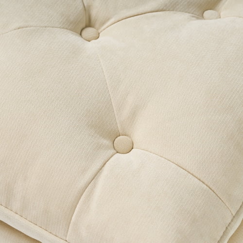 EUROCO Ottoman with Pillow,28.5 x18 Inches Ottoman with Solid Wood Leg or Living Room, Bedroom, Kids Room