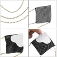 thumbnail image 6 of Sparkly Rhinestones Metal Chain Nipple Cover with Tassel, Reusable Adhesive Pasties Sexy Bra Body Chain, 6 of 14