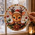 thumbnail image 6 of Christmas Reindeer Pearl Diamond Art Suncatcher Kit,Diy Rhinestone Adiy Rhinestone Painting Beginner Craft,Xmas Hanging Ornament for Wall Tree Window, 6 of 8
