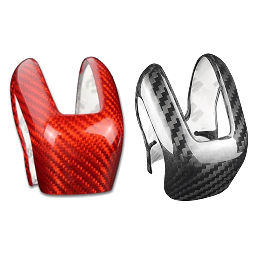 NS Carbon Fiber Gear Shift Knob Cover Trim for Volvo XC60 XC90 18-21, S60 V60 19-21, V90 S90 17-21