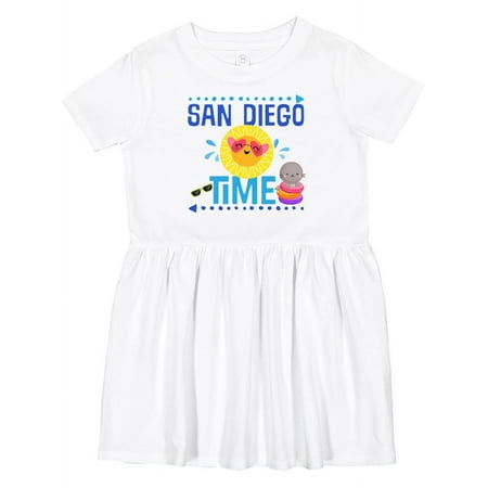 

Inktastic San Diego Vacation Cute Beach Girls Toddler Dress