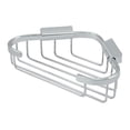 thumbnail image 1 of Deltana WBC8570U26 8.5 in. Triangular Corner Brass Wire Basket, Polished Chrome, 1 of 1