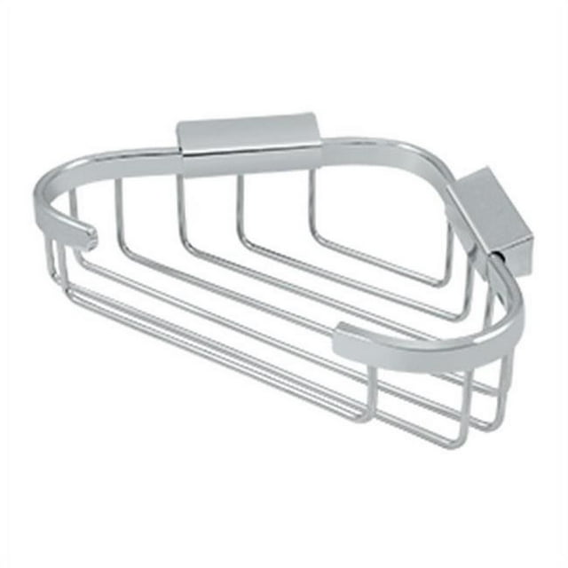 Deltana WBC8570U26 8.5 in. Triangular Corner Brass Wire Basket, Polished Chrome