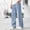Blue, variant on OGLCCG Baggy Jeans for Boys Y2K Streetwear Vintage Wide Leg Denim Pants Loose Fit Outdoor Jean Pants with Pockets 13-17 Years