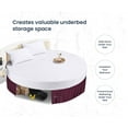 thumbnail image 3 of SGI Bedding Round Bed Skirt |Wrap Around Microfiber Bed Skirt | Fade Resistant, Wrinkle Free, Anti-static, Decorative, Extra Storage Space, Clutter-Free | 87" Diameter / 14" Drop, Wine, 3 of 8