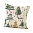 thumbnail image 4 of Funda de almohada navideña con estampado de funda de cojín de 45 cm x 45 cm, cómoda funda de cojín Impresión A del árbol de Navidad, 4 of 9