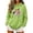 Green, variant on Women's Hoodie 3D Breakthrough Cat Print Drawstring Kangaroo Pocket Casual Pullover S-2XL