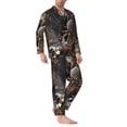 thumbnail image 2 of Bingfone Men's Pajama Set 2 Piece Loungewear PJs, Long Sleeve with Pajama Pants-Leopard On Tree Branch, 2 of 7