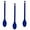 Blue, variant on ABCISI 12 Inches Silicone Mixing Spoon Set of 3,Extra Long Seamless Spoon Nonstick Heat-Resistant Kitchen Mixing Spoon Utensil Set for Baking Stirring Mixing Tools (Red)