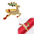 thumbnail image 1 of Christmas Decor Event & Party Christmas Decorations Christmas Napkin Rings Deer Wreath Pattern Napkin Ring Holders Decorative Metal Holder For Table Holiday Dinner Home Party Balloon, 1 of 9