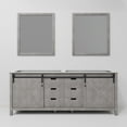 thumbnail image 5 of Lexora Home Marsyas 84" Double Vanity with Mirrors in Ash Gray, 5 of 9