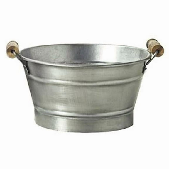 Mr. MJs Trading AI-GA2430TI Galvanized Titanium Look Finish with Handles Bucket