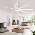 thumbnail image 1 of Ventilador de techo Conciseer Modern de 72 pulgadas con luces y control remoto blanco, 1 of 9