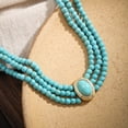 thumbnail image 4 of Yoyauz 3 Tier Pearl Necklace Women's Bohemian Pearl String Necklace Fashion Jewelry Halloween Party Christmas Gifts, 4 of 5