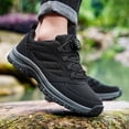 thumbnail image 4 of Men's Quick-Lock Outdoor Hiking Shoes – Breathable Rotating Buckle Sneakers for Trail Walking, 4 of 6