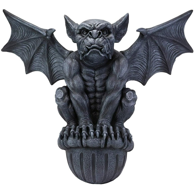 Ebros Large Gothic Winged Gargoyle On Ledge Wall Decor