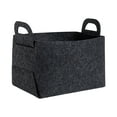thumbnail image 3 of Meggemo Felt Storage Basket Collapsible Laundry Hamper Fabric Organizer Bin for Dirty Clothes Toys Sundries Home Bedroom Bathroom Tidy Storage, 3 of 8