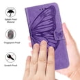 thumbnail image 4 of Case for Motorola Moto Edge 50 Fusion Wallet PU Leather Flip Case with Card Slots Kickstand Magnetic Shockproof Protective Phone Cover, Purple, 4 of 7