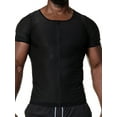thumbnail image 4 of Mens Sweat Body Shaper Weight Loss Sauna Suit Workout Shirt Body Shaper Shirt Gym Clothes Corset, 4 of 7