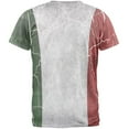 thumbnail image 2 of Distressed Italian Flag Mens T Shirt Heather White SM, 2 of 2
