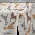 thumbnail image 4 of Giraffe Dog Crate Cover, Repeating Illustration of Long Neck Spots, Easy to Use Pet Kennel Cover Small Dogs Puppies Kittens, 7 Sizes, Pale Tan Multicolor, by Ambesonne, 4 of 6