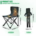 thumbnail image 3 of YAZAOO Camping Chairs Modern Glowing Moon over Ocean Pattern Folding chair, 3 of 8