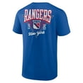 thumbnail image 3 of Men's Logo Athletic Blue New York Rangers Never Over T-Shirt, 3 of 3