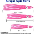 thumbnail image 2 of Fishing Lures Octopus Squid Skirts Soft Plastic Lures Trolling Saltwater Bait 50pcs/lot, 5cm Random Colors, 2 of 6