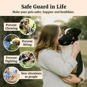 Colenumone Dog Muzzle – Mesh Soft Muzzle for Small Medium Large Sized Dogs, Adjustable for No Bark, Scavenging, Licking & Chewing, Prevent Biting, Black (S–XL)
