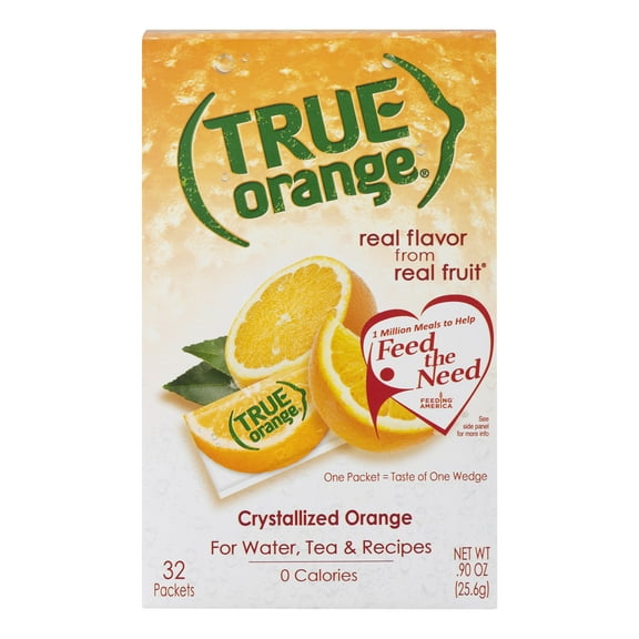 True Lemon Drink Mix, .90 Oz, Orange, 32 Packets (Pack of 1)