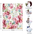 thumbnail image 4 of Pioneer Flower Floral Print Pattern Blanket,Comfortable Soft Lamb Wool Throw Blanket,All Season,Warm Lightweight Blankets for Sofa Bed Couch Living Room Chair,30"x40", 4 of 4