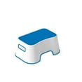 thumbnail image 1 of Mainstays Kids Blue/ White Stool,  Capacity 77 lbs, 1 of 5